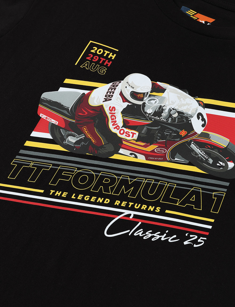 Classic TT Races T-Shirt - Black